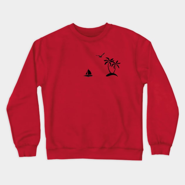 Palm Trees Crewneck Sweatshirt by madmonkey